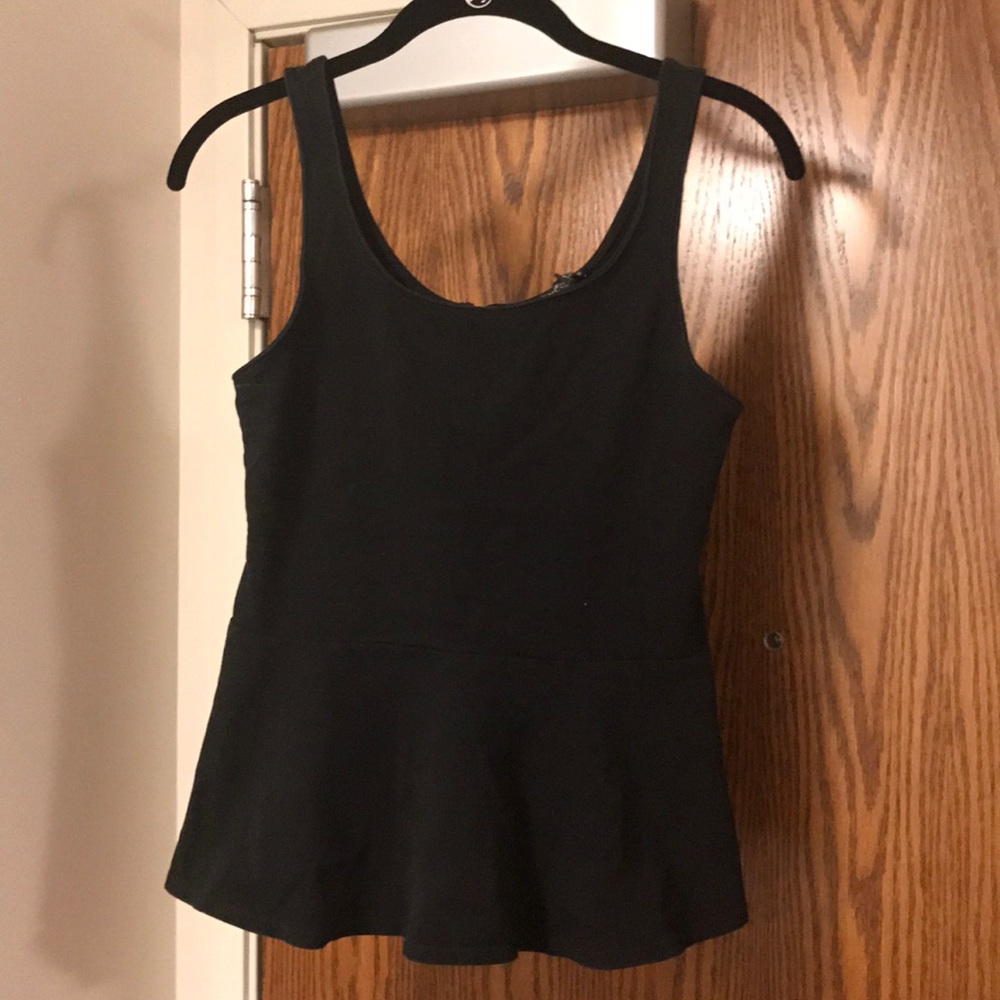 Express black peplum top